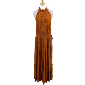 Taylor | Dresses | Taylor Brown Velvet Maxi Dress | Poshmark